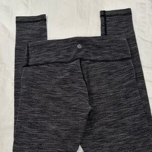 lululemon athletica Black Heather High-Rise Leggings